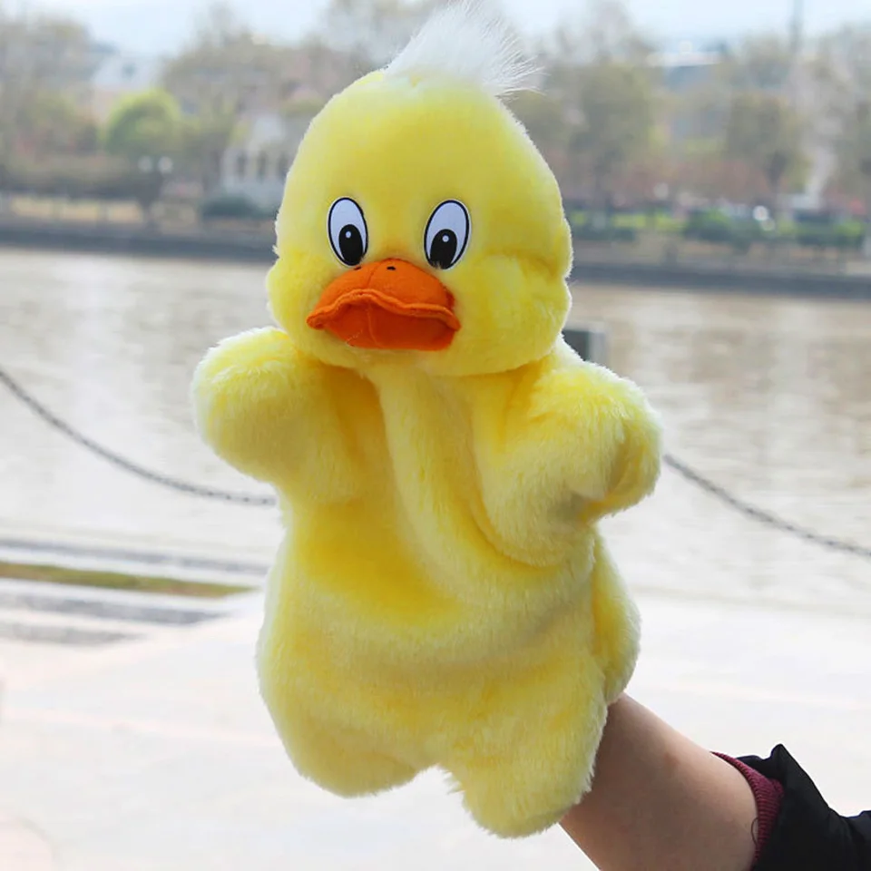 Duck Doll Vzdelávacie detské hračky Tell Story Ress Animal Ruky bábky Environmentálne mäkké pre batoľatá a deti na darčeky k narodeninám