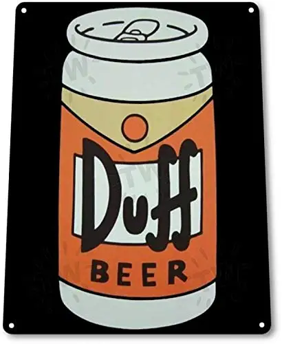 Duff Beer Can Logo Retro the Simpson Wall Bar Pub Pub Cave Decor Metal Tin Sign 8x12 palcov