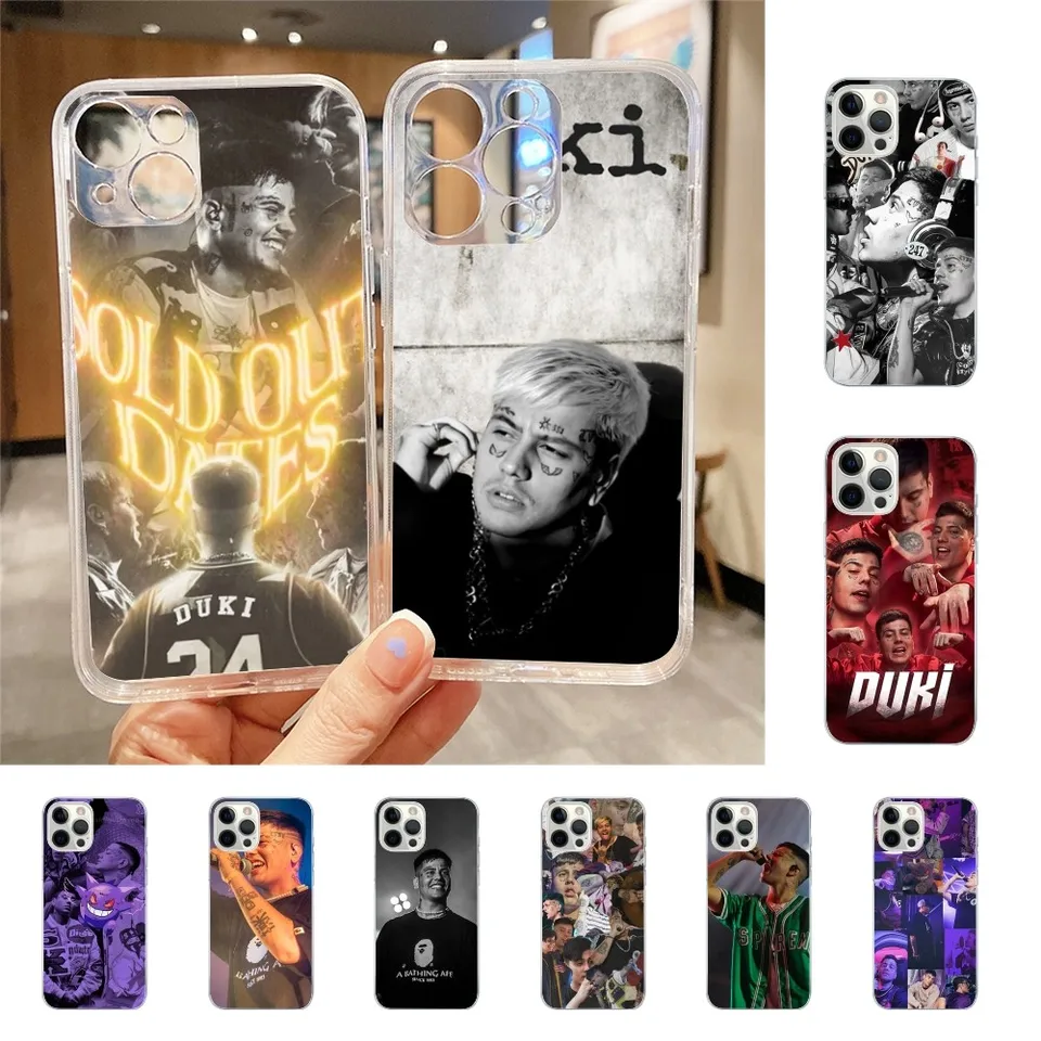 Duki Rapper Telefón pre iPhone 15 11 13 14 Pro Max 7 8 Plus x xr xs Max SE2020 12mini Priehľadný obal