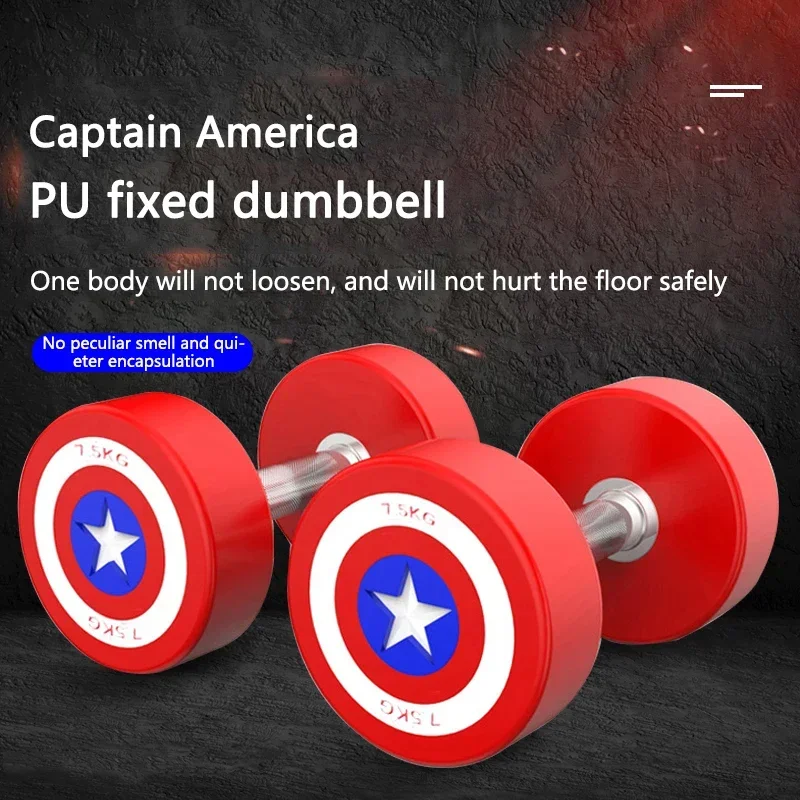 Dumbbell Commercial Personal Training Pu Gumbered All-Iron Dumbbell Gym Dumbbell Pánska fitness fitness pevná sada xb