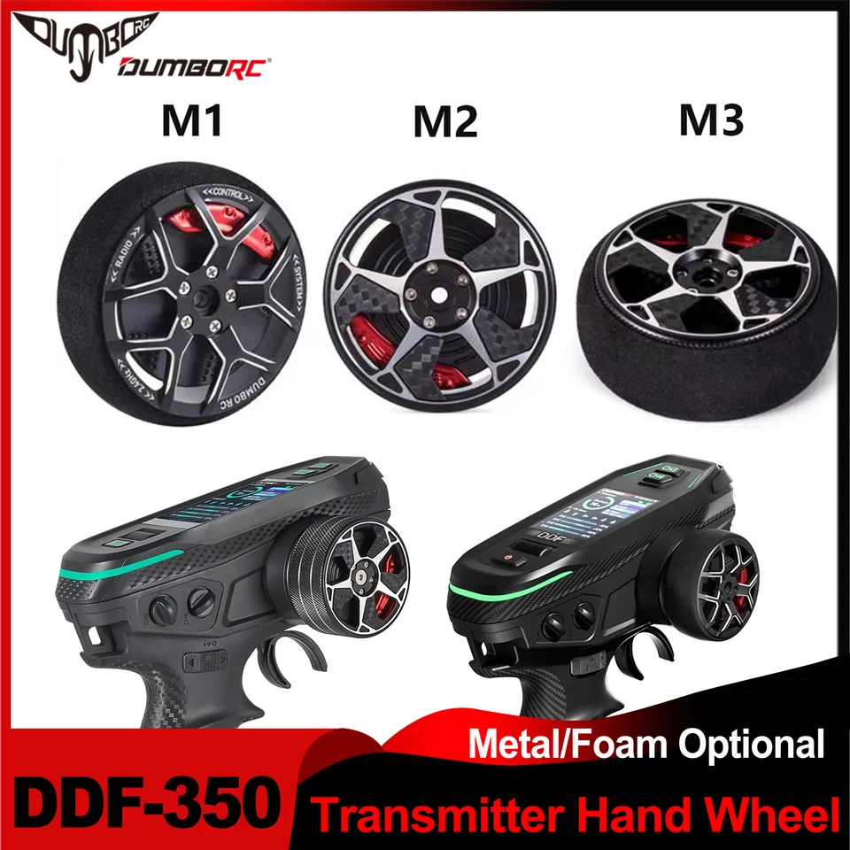 DumborC DDF-350 RC Vysielateľ diaľkového ovládača Kovový ručný volant s penou pre X6pm Flysky Nobel NB4 X10P Príslušenstvo