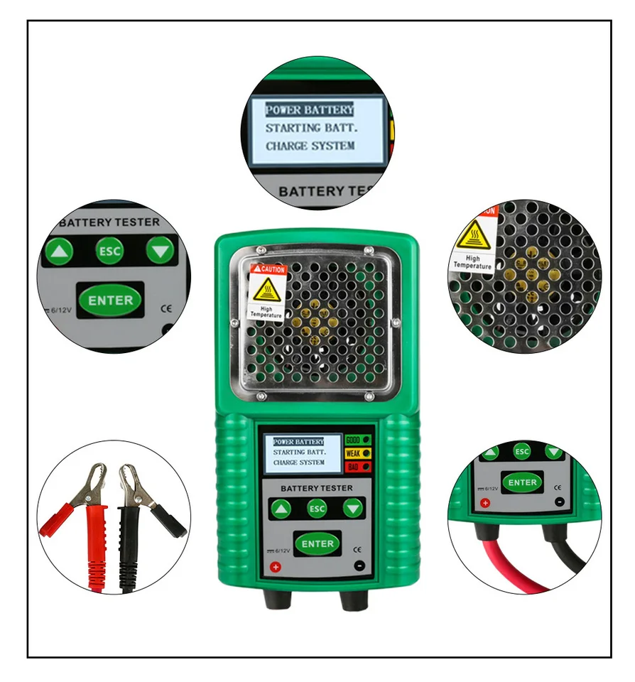 Duoyi DY226 Tester batérie 6v 12V DC UPS Automobilová solárna energia Storage Marine DY226A Skontrolujte rýchle kľukové nabíjanie obvod TES TES