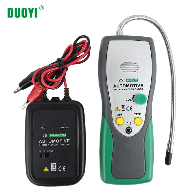 Duoyi DY25 Automobilový krátky otvorený obvod Finder tester Car Trucks Tracker Conit Scanner