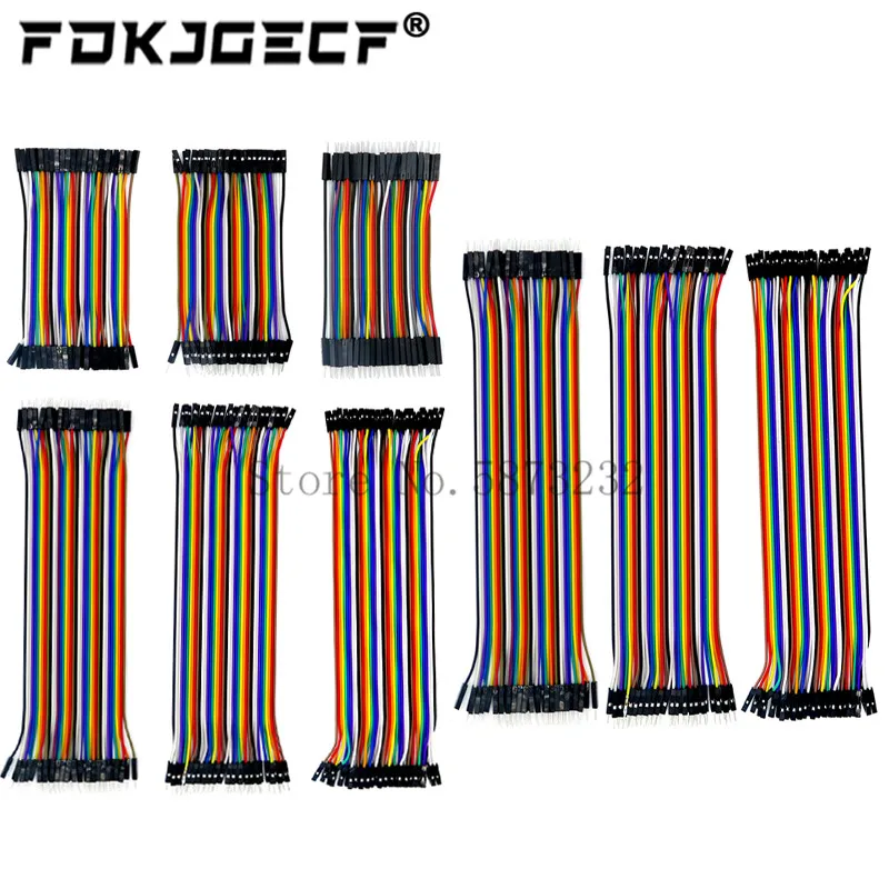 DuPont Line 10cm/20cm/30 cm Muž k mužovi + samica k mužovi + ženským až ženským drôtom DuPont Dupont pre Arduino DIY Kit
