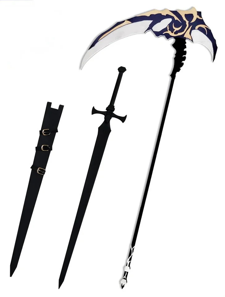 Durandal Roland Sword Library of Ruina Argalia Modrý dozvuky kosáčikovitý cosplay prop Halloween vianočné večierky doplnok
