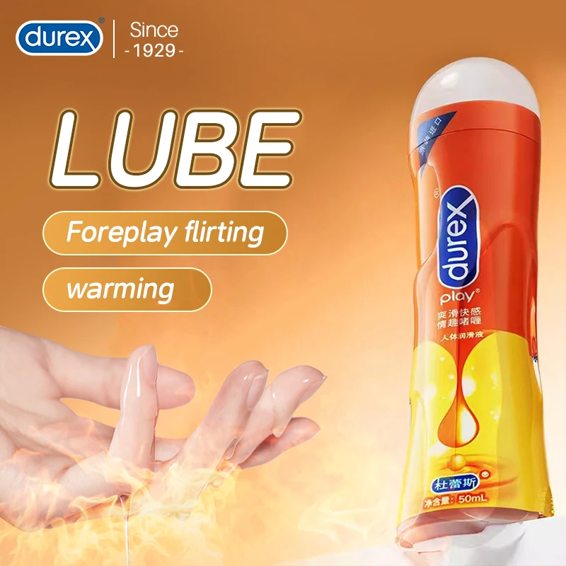 Durex Lubrikant Tepelné pohlavné lubrikanty vaginálne masturbácie vo vode rozpustné mazivo masážne olej Oil dospelých pohlavia hračky