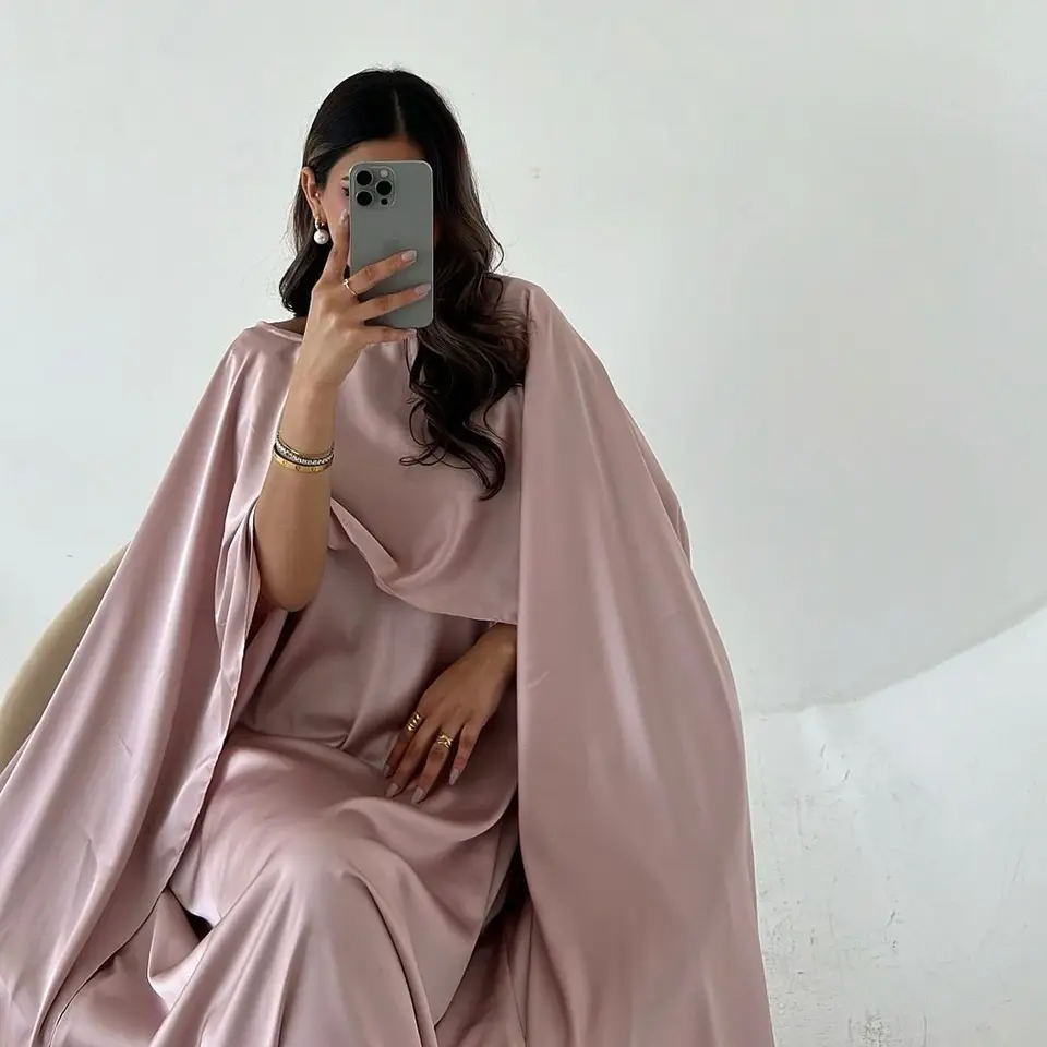 Dusty Rose Evening Šaty pre Saudskú Arábiu Ženy Dámske šaty saténové šaty Long Vestidos de Fiesta Elegantes 2024