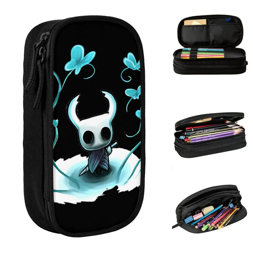 Dutina Knight ceruzka Case Ghost Game ceruzka Pero Držiteľ pero pre dievčatá chlapec Big Capacity Bag School Supplies Zipper Percials