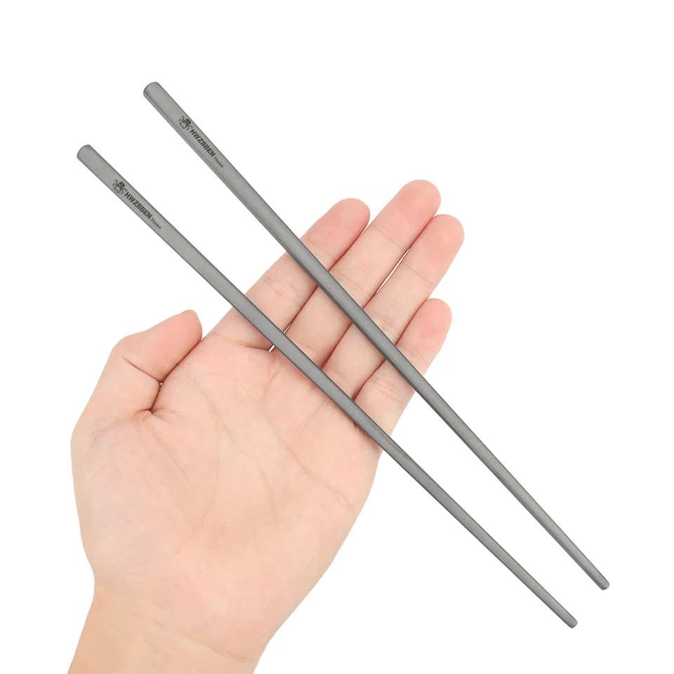 Dutiny Titanium Chopsticks Titanium zliatiny Dutiny vo vnútri piknikového paličke prenosný vonkajší kemping