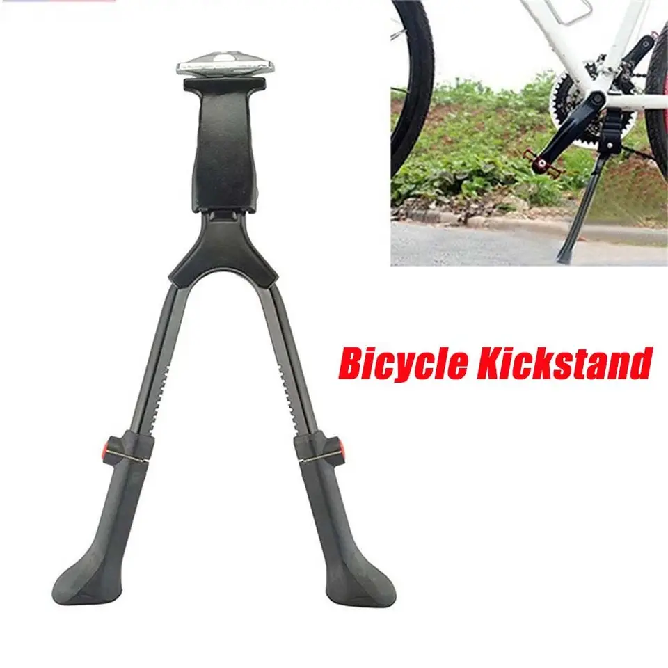 Dutové nastaviteľné bicykle Stánok s dvojitou nohou NOPLODNÁ PODPORA Bicykel Kickstand cyklistické príslušenstvo dvojitý stojan na kickstand parkovací stojan