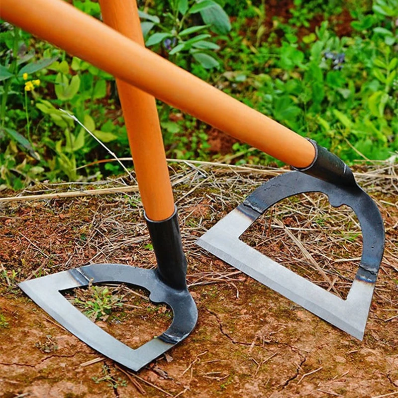 Duté motyky na burinu hrabúň na prácu na úspory práce a uvoľnenie pôdneho artefaktu Harrow Runcheld oceľový burina Hoe Hoe Farm Tool Záhradníctvo