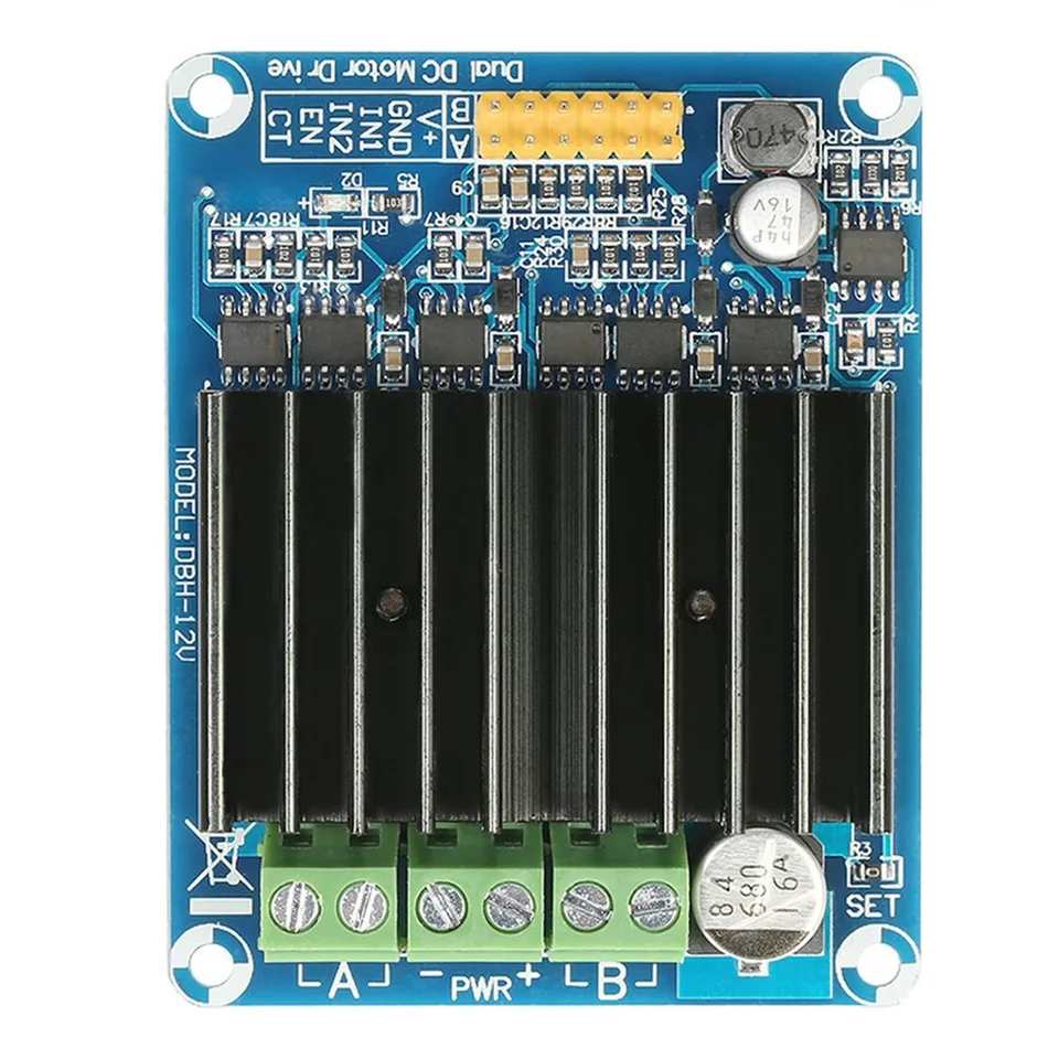 Duálny kanál jednosmerného jednosmerného motora Rýchlosť reverzibilného ovládača ovládača hnacieho ovládača MOTOR KROKOVÉHO OVLÁDANIE DC 5V-12V pre Arduino