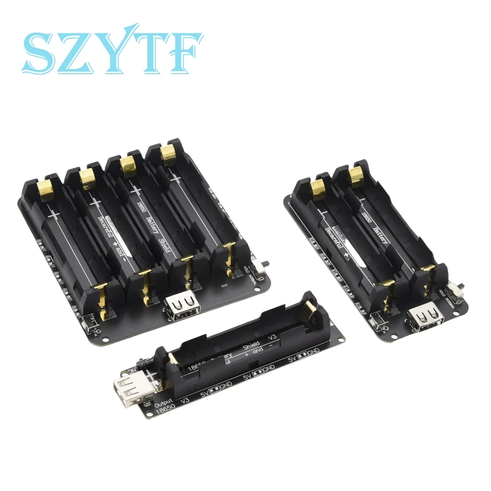 Dva napätie 18650 Litium Battery Shield V8 Mobile Expansion Board Modul 5V/3V/1A Micro USB pre Arduino ESP32 ESP8266