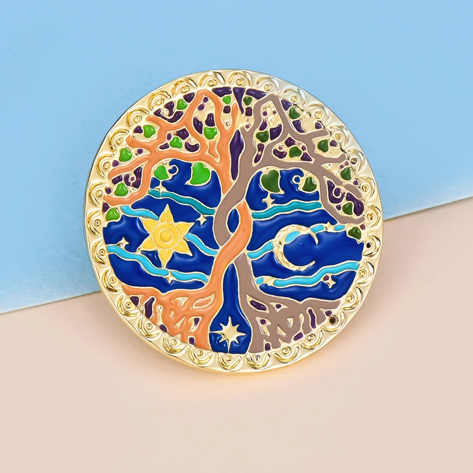 Dva stromy Valinor Enema Pin Classic Lord 2023New Ring Series Zbierka Broš