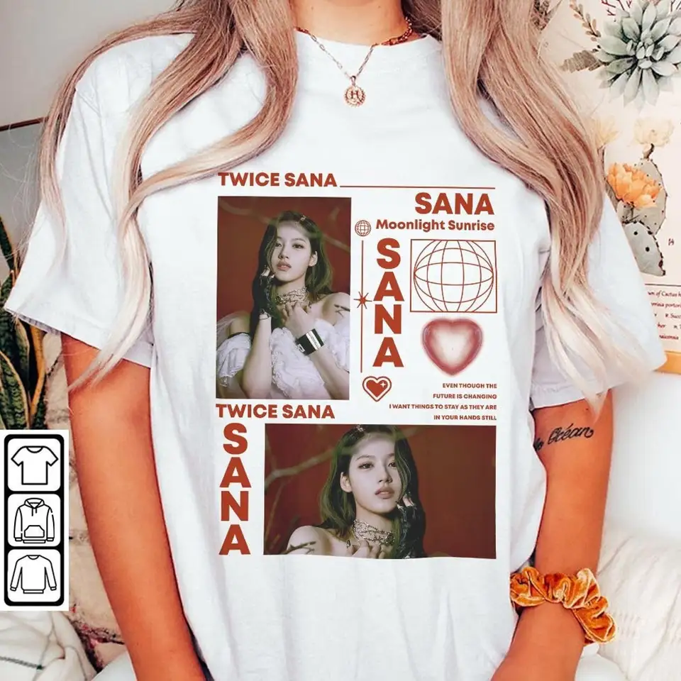 Dvakrát košeľa dvakrát sana tričko sana tričko Kpop album tričko mikiny tričká tričko mikina