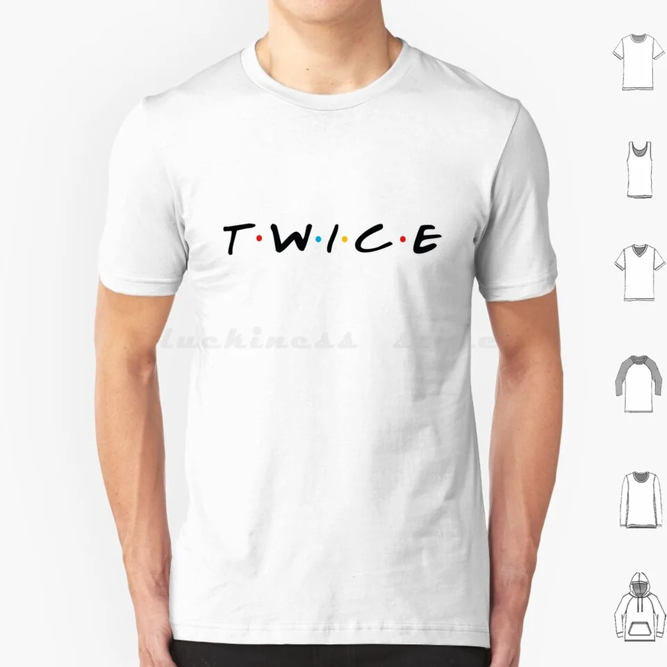 Dvakrát tričko Men ženy deti 6xl dvakrát JYP Raz JYP Entertainment Friends priatelia KPOP Kórejská pop kórejská estetika