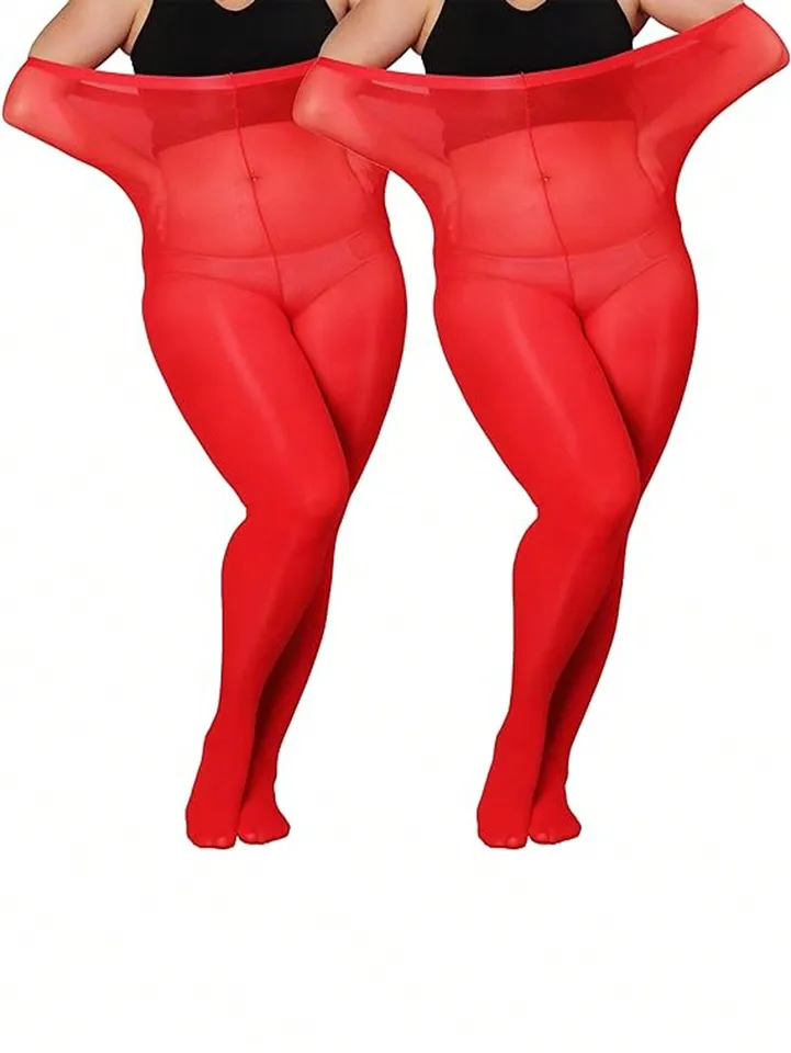 Dve balenie dámskych klasických pančúch Super Stretch Priehľadné sexy legíny