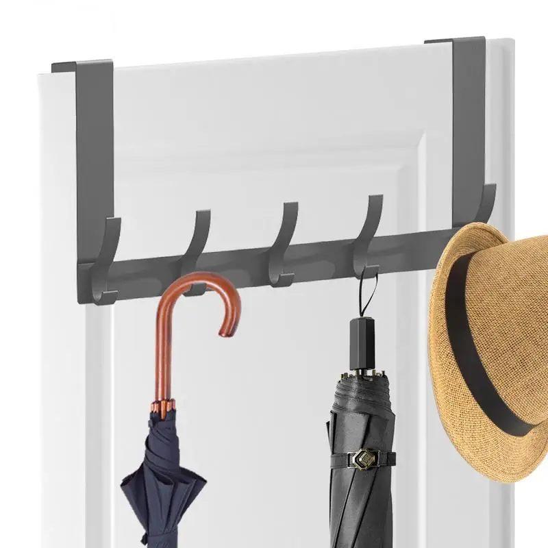 Dvere Hacks Hooks Dvery Hook Rack Clother Hanger za organizátorom kovov kovový odev Storage Rack Domov Organizácia pre oblečenie