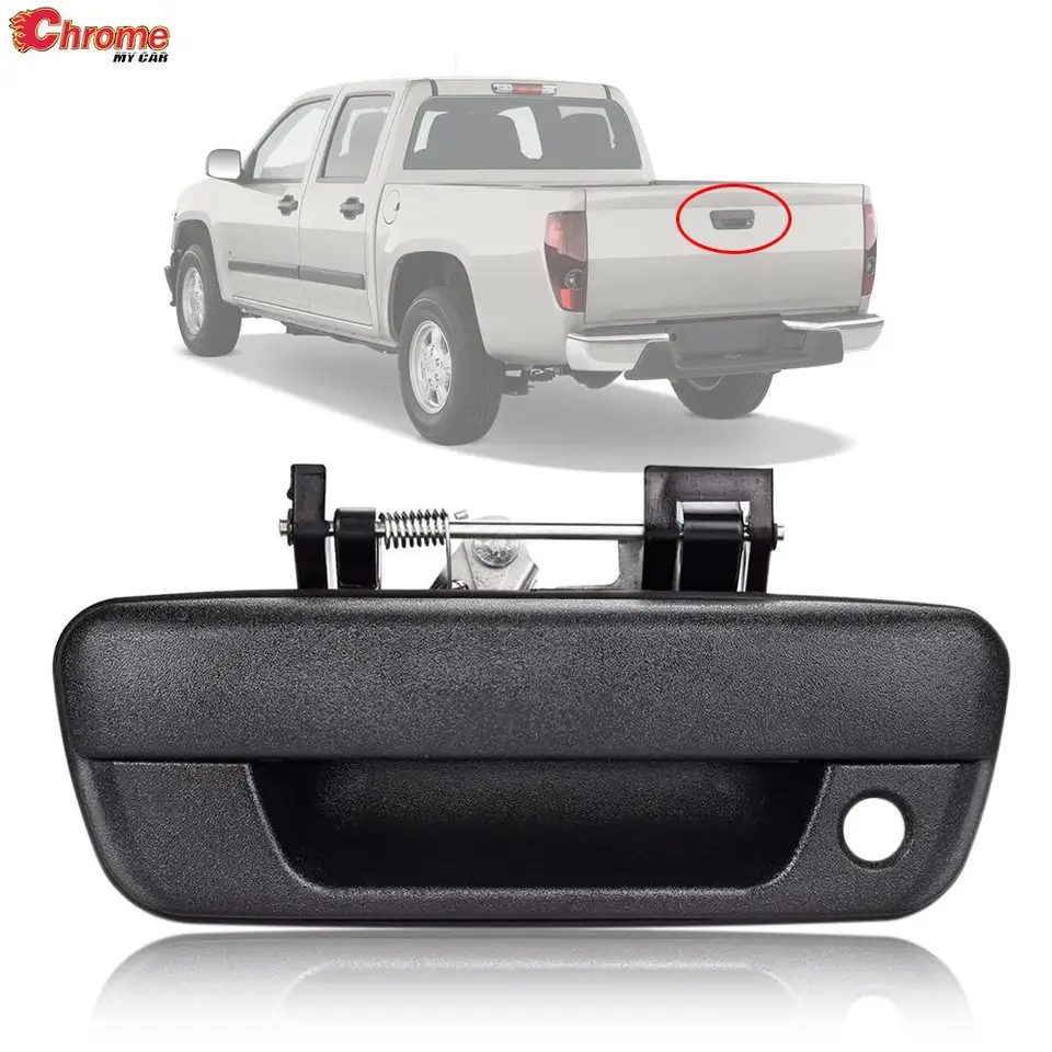 Dvere kmeňa kmeňa s kmeňom zadných dverí s kľúčovou dierkou pre Chevrolet Colorado GMC Canyon Chrome Chrome Hand Cover 2004 - 2010 2011 2012