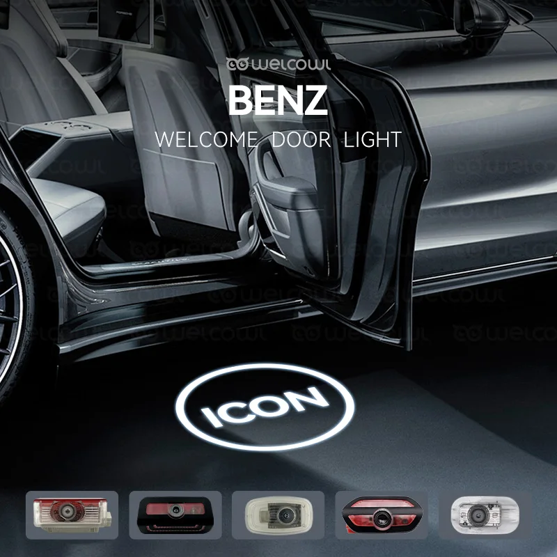Dvere na dvere vítania pre benzing e triedu C Glc gle GLS GS W212 W213 C63 C260 W205 C450 C40 W204 Coupe Icon LED LAMP AUTO