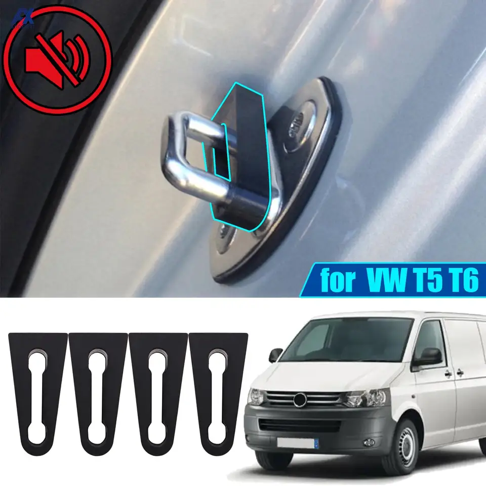 Dvere zámok zvukovú tlmičú tlmičku pre Volkswagen Transporter T5 T6 Caravelle multivantling hluché nepočujúce zvukové pečať tesnenie