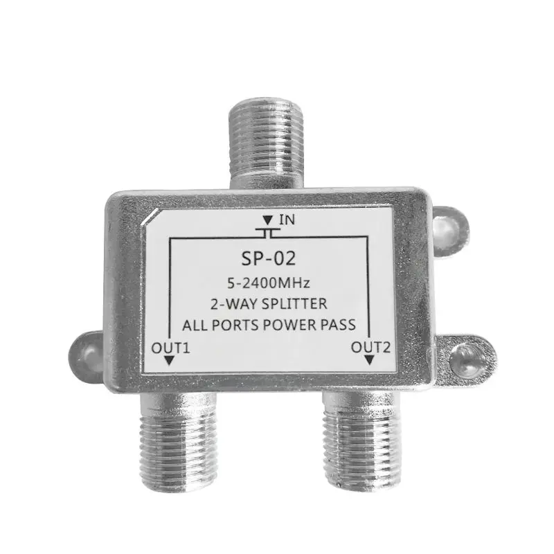 Dvojcestný konektorový koaxiálny kábel Connector Easy Inštalácia pre televízne video VCR antény satelitná tunerová anténa antény