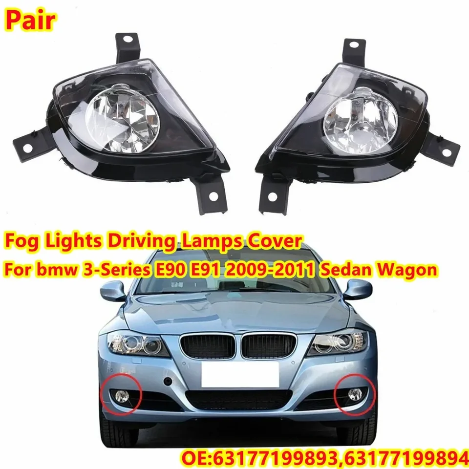 Dvojica predného nárazníka hmlové svetlo Hnacie svetlo pre BMW E90 E91 328I 335I 2009 2011 2011