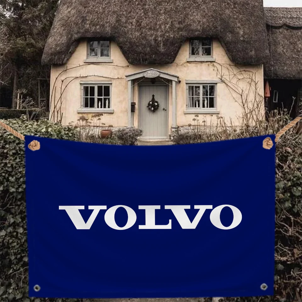 Dvojitá penetrácia Vlajka Volvos Fall Decor Domov Domáca dekorácia Vlajka na zavesenie vlajok pre spálne