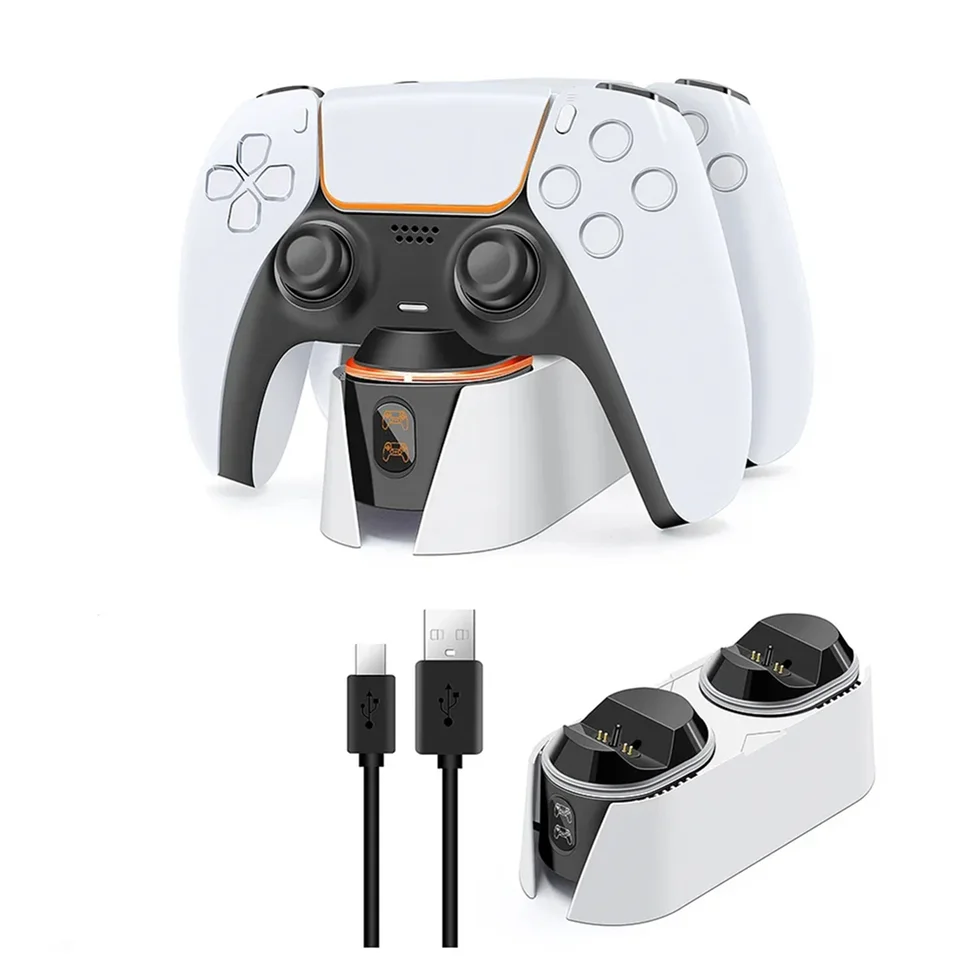Dvojitá rýchla nabíjačka pre PS5 Wireless Controller USB nabíjanie Dock Station LED Stojan pre PlayStation 5 Joystick