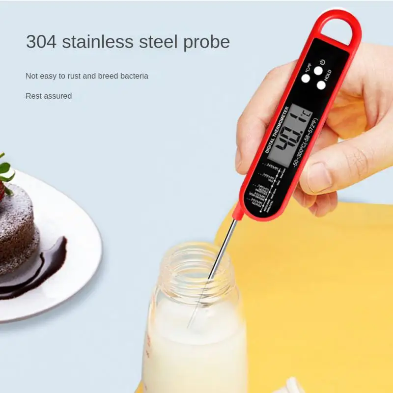 Dvojitá sonda Skladacia digitálny teplomer so sondou na varenie BBQ BBQ BARBECUE MESE KONIKÁRNE GRILL Food Kuchynské náradie Gadgets 스톱워