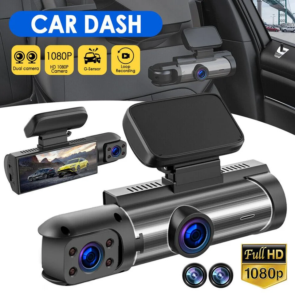 Dvojitá šošovka Black Box G-Sensor Camera pre automobil so širokouhlým uhlom Dash Dash Loop Record Vision Drive Recorder s WiFi DVR