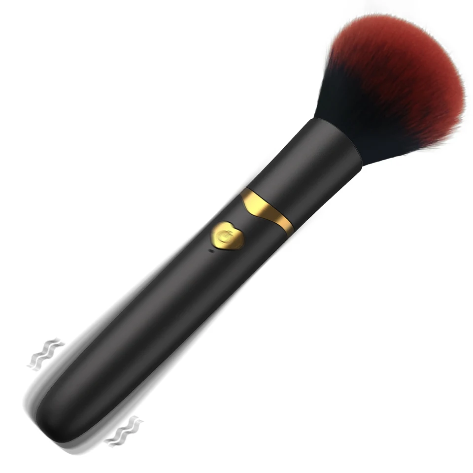 Dvojité make-up kefové guľky vibrátor dildo intenzívny orgazmus g-spot bradavky klitorisová stimulátor Masáž Av mágia prútik ženská sexuálna hračka
