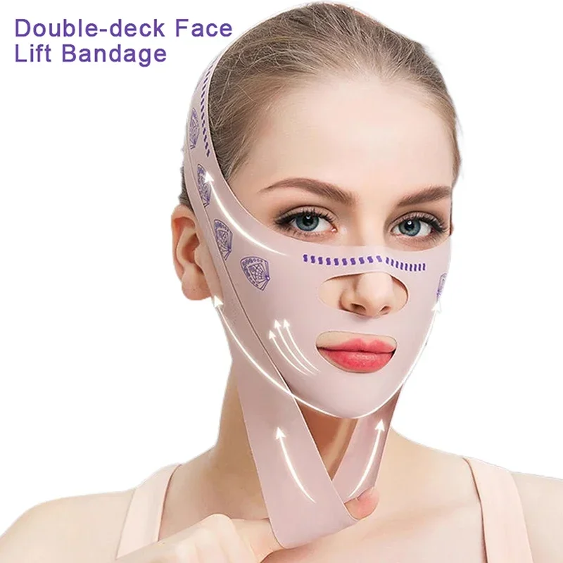 Dvojité zaťaženie tváre Ztišenie obväzovanie čele Zrušenie opaska v línii tvár Shaper cheek brada zdvih