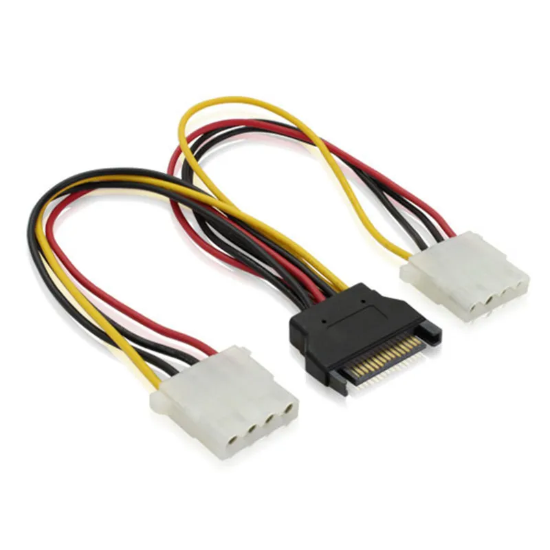 Dvojitý 4-kolíkový IDE Molex na sériový adaptér ATA SATA SATA Adaptér KABELOVÝ ADAPTER MESE TO BUB PREPITTER LINE