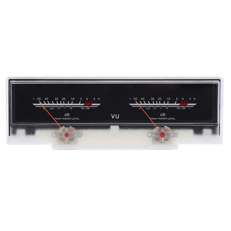 Dvojitý ukazovateľ VU Meter Stereo Audio zosilňovač doska DB Sound Sound Audio Tester Tester Nastaviteľné podsvietenie