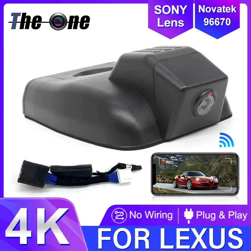 DVR automobilu pre sériu Lexus ES ES350 ES240 ES300 ES330 ES250 ES300H 2015-2018 Plug and Play Coatore 4K Dash Dash Cam Driving Recorder