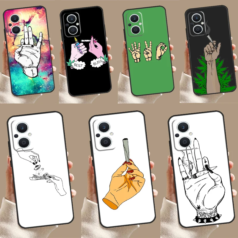 Dymové ruky pre ruky pre Oppo Reno 4Z 5Z 8T 10 11 Pro 11f 7 8 5 6 Lite Oppo Nájsť X6 X5 Pro X2 X3 NEO Cover