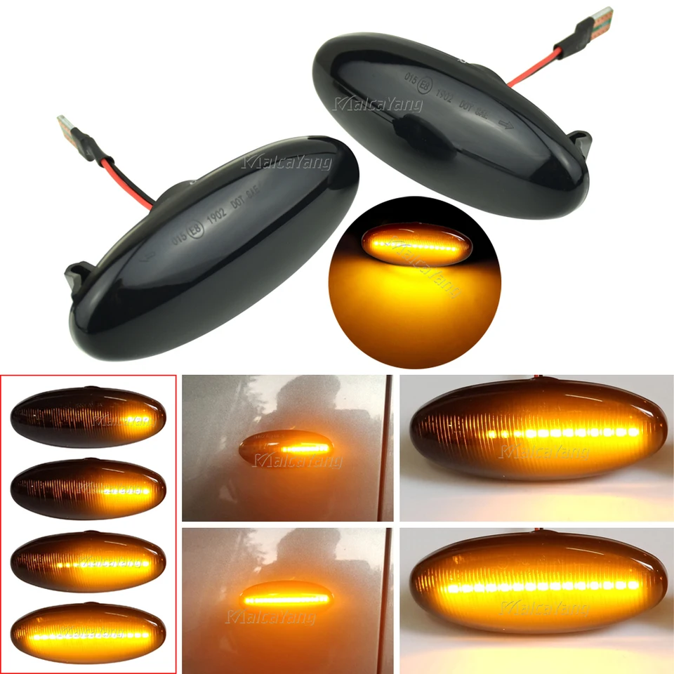 Dynamické LED bočné svetlo zákruta blinkerovej žiarovky pre Nissan Navara D22 NP300 1998-05 Datsun Frontier Fiera Pickup Terrano Skystar