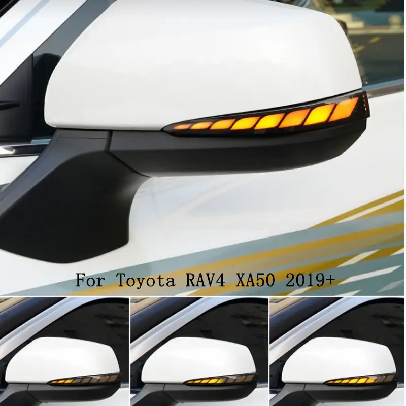 Dynamické svetlo signálu Turn pre Toyota RAV4 XA50 2019 2020 2021 bočné zrkadlo marker svetlo sekvenčné indikátor Lamp