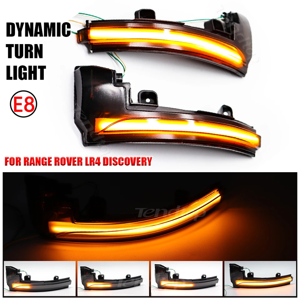 Dynamický indikátor LED Turn Swing Streser Lamp Wings Bočné zrkadlo Svetlo pre Land Rover Discovery 4 LR4 Range Rover Sport Evoque
