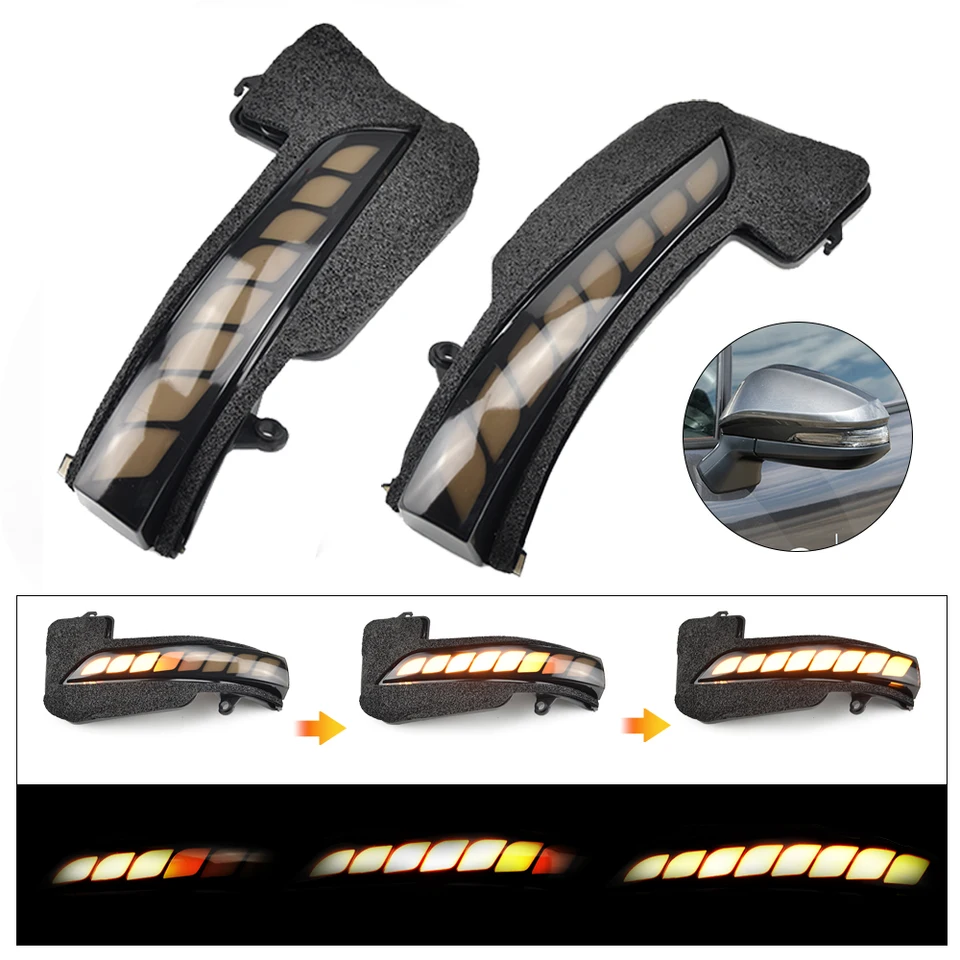 Dynamický smerový signál LIGHT LED bočné spätné zrkadlo Blinker Lamp Indikátor pre Toyota Hilux Fortuner Innova 2016-2021