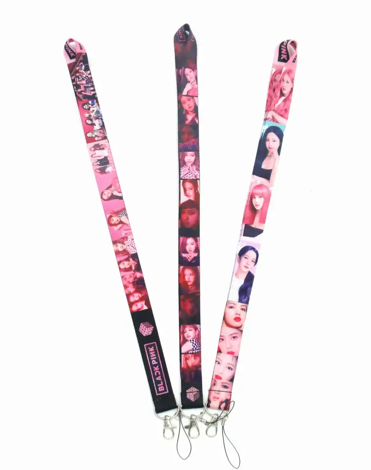 Dámska speváčka Band Lanyard Keychain Neckband s kľúčovým ID telefónom so znak