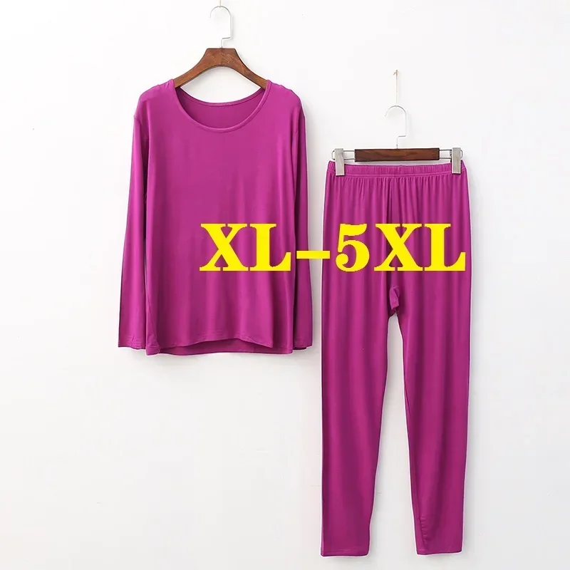 Dámska tepelná spodná bielizeň jesenná tenká sada Largo Johns Žena Zima otepľovanie spánok plus veľkosť 5xl dlhé Johns for Women Bodysuit