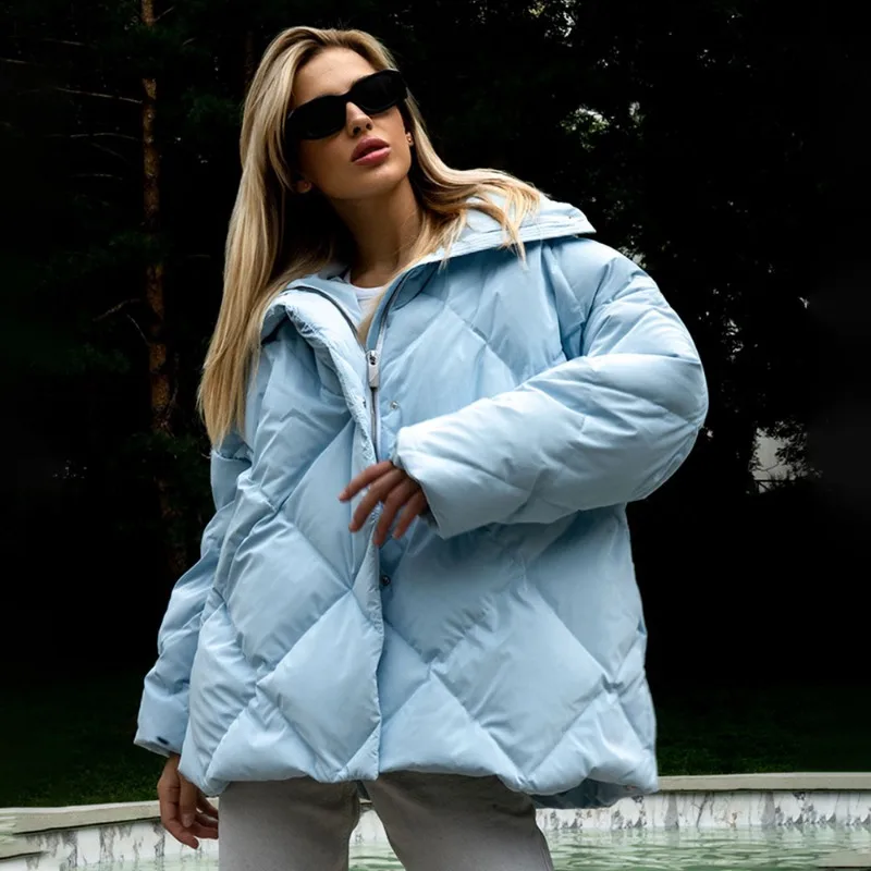 Dámska zimná bavlnená bunda talenza Elegantná bavlnená bunda teplý parka kabát Dámsky zahrytý kabát