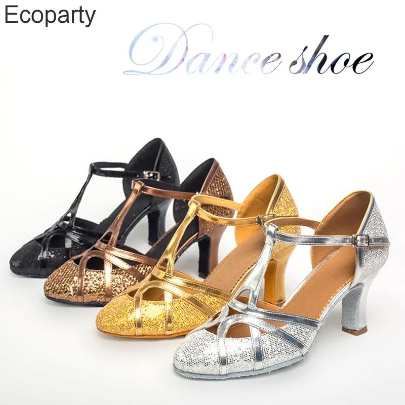 Dámske dvadsiate roky moderné klapky Gatsby podpätky topánky Salsa Tango Ballroom Latin Party Dane