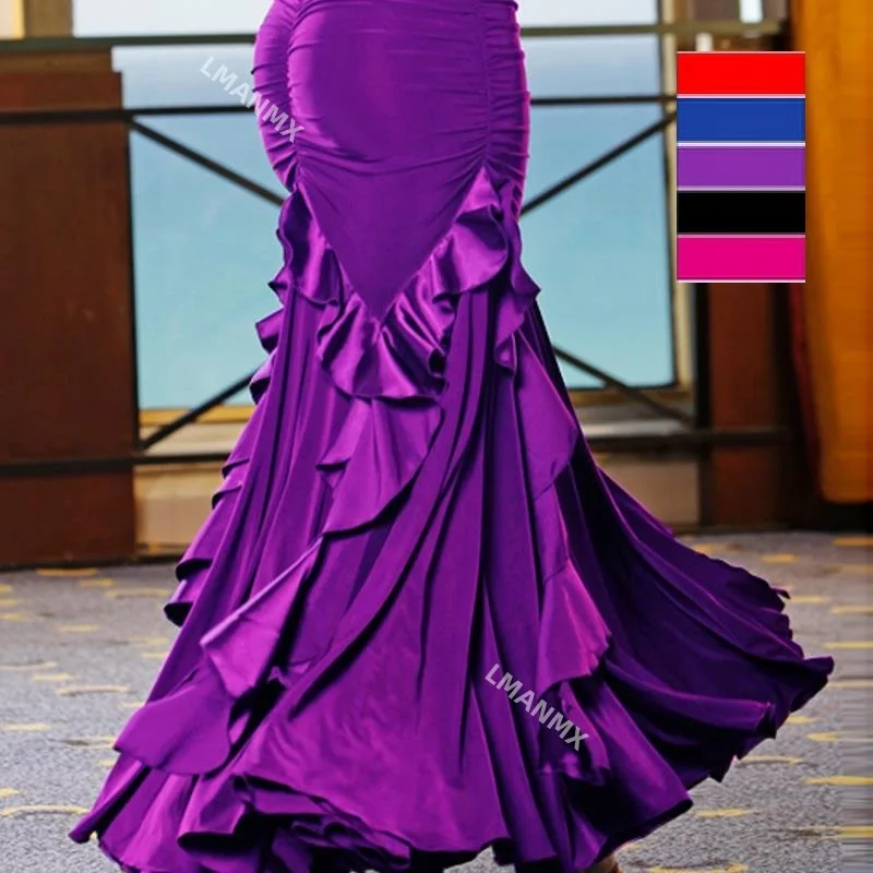 dámske flamenco sukne pre ženy sukňa pre dievčatá detský kostým červené modré čierne šaty deti Španielske tanečné šaty tanečník