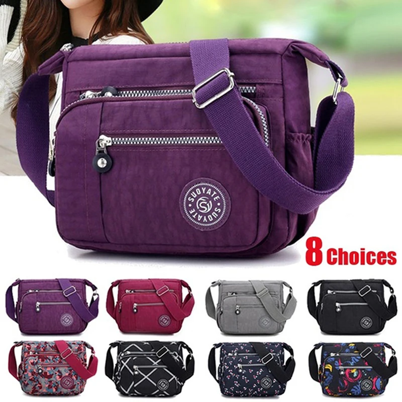 Dámske kabelky Messenger Bag Vodotesná handrička vrecka Kvalitná diagonálna taška na rameno a zhromažďujte peňaženku Bolsa