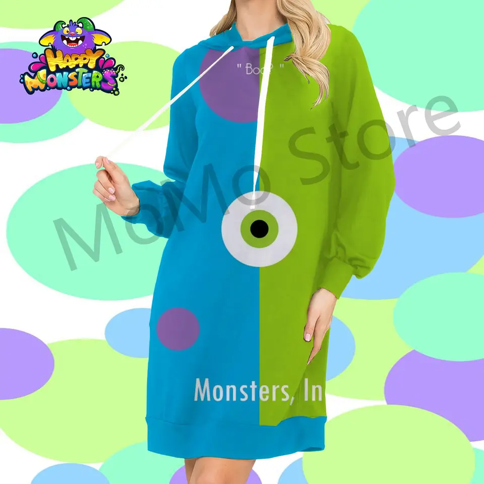 Dámske mikiny Disney Monsters Inc. Kawaii S-3XL Nový 2024 HORA DLHOVÝCH RUKOV Vysoko kvalitné zimné Y2K Vysoko kvalitné zimné Y2K
