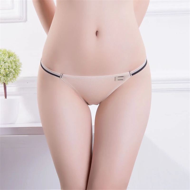 Dámske modálne spodné prádlo Sexy nohavičky s nízkym vzostupom pre ženy Pohodlné bavlnené nohavičky G-String 12 Color Dámske nohavičky 1 ks