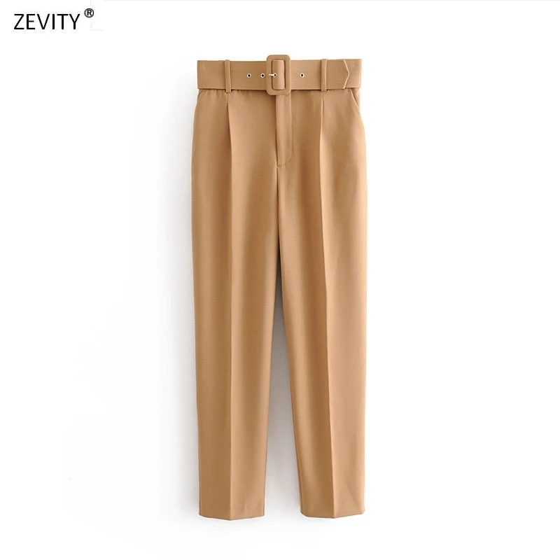 Dámske módne plné farebné krídla Príležitostné štíhle nohavice elegantné obchodné nohavice ženské falošné zipsové pantalony Mujer Retro Pants P575